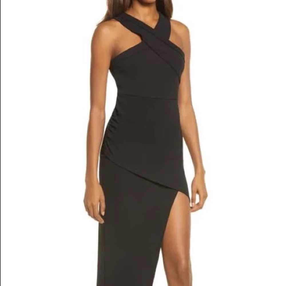 Lulus Black Midi Dress